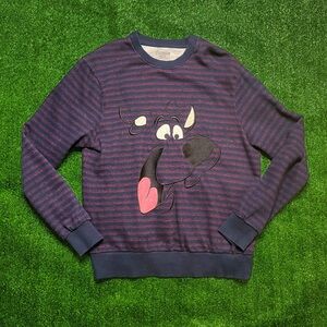 Navy and Pink Striped Scooby Doo Sweater